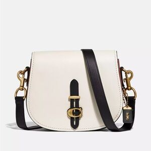 Coach White and Black Crossbody Bag